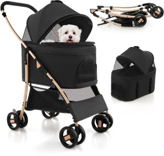 De COSTWAY 3-in-1 hondenbuggy in één oogopslag