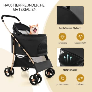 COSTWAY 3-in-1 hondenbuggy