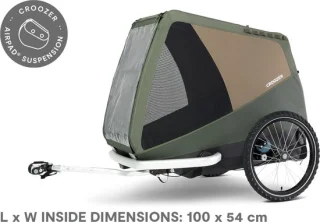 Croozer Dog Tammo XXL Hondenfietskar Mosgroen