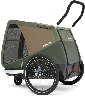 Croozer Mikke XL fietskar - mosgroen