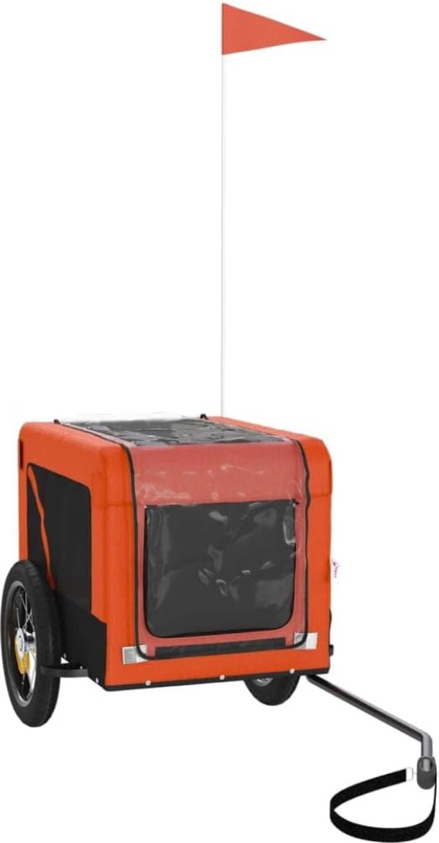 DD Hondenfietskar Opvouwbaar Oranje 55x120x53cm