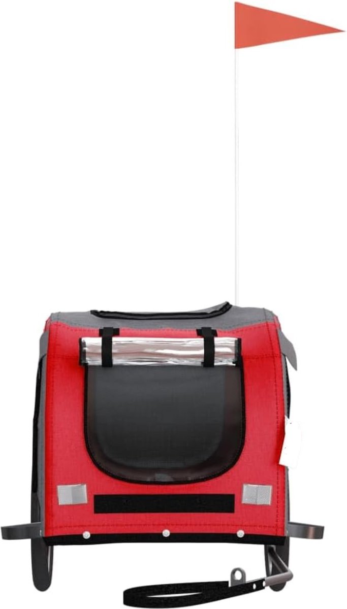 Wat vinden we goed aan de DD Hondenfietskar Opvouwbaar Rood 134x69x74cm