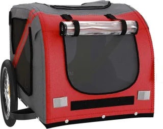 DD Hondenfietskar Opvouwbaar Rood 134x69x74cm