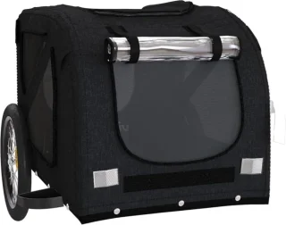 DD Opvouwbare Hondenfietskar Zwart 134x69x74cm