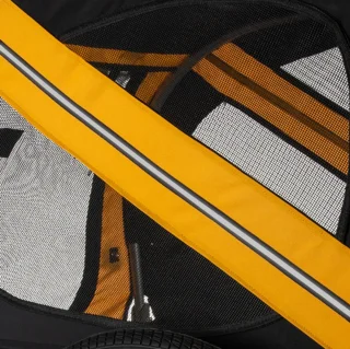 Wat vinden we goed aan de Dierentrailer fietskar voor hond Zwart - 13655