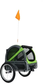 DoggyRide Mini 20 Cabin Fietskar Groen/Grijs