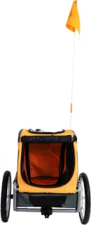 Doggyride Mini 20 Fietskar Cabin Oranje/Grijs