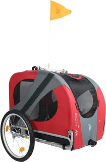Doggyride Original Fietskar Cabin Rood/Zwart