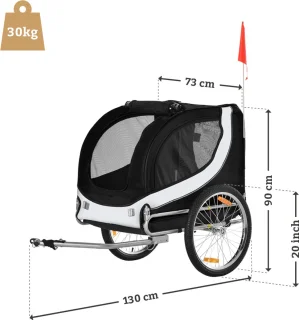 Dogs&Co® Hondenfietskar Premium Zwart 30KG