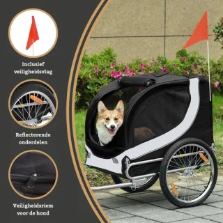 Dogs&Co® Hondenfietskar Premium Zwart 30KG