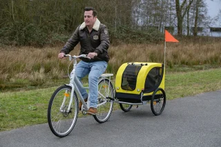 Dunlop Hondenfietskar Geel 40 kg