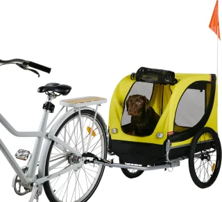 Dunlop Hondenfietskar Geel 40 kg