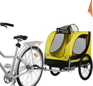 Dunlop Hondenfietskar Geel 40 kg