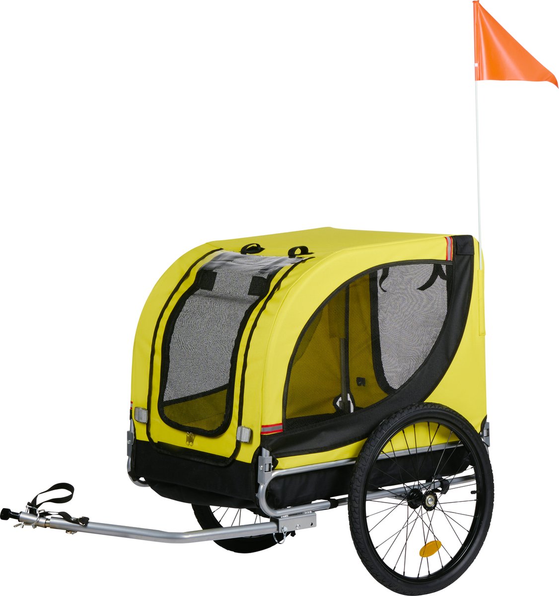 De Dunlop Hondenfietskar Geel 40 kg in één oogopslag