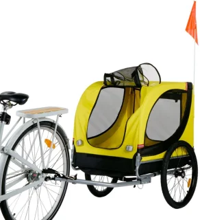 Dunlop Hondenfietskar Geel 40 kg