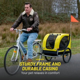 Dunlop Hondenfietskar Geel 40 kg