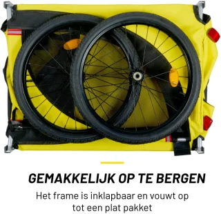 Dunlop Hondenfietskar Geel 40 kg