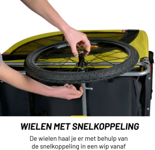 Dunlop Hondenfietskar Geel 40 kg