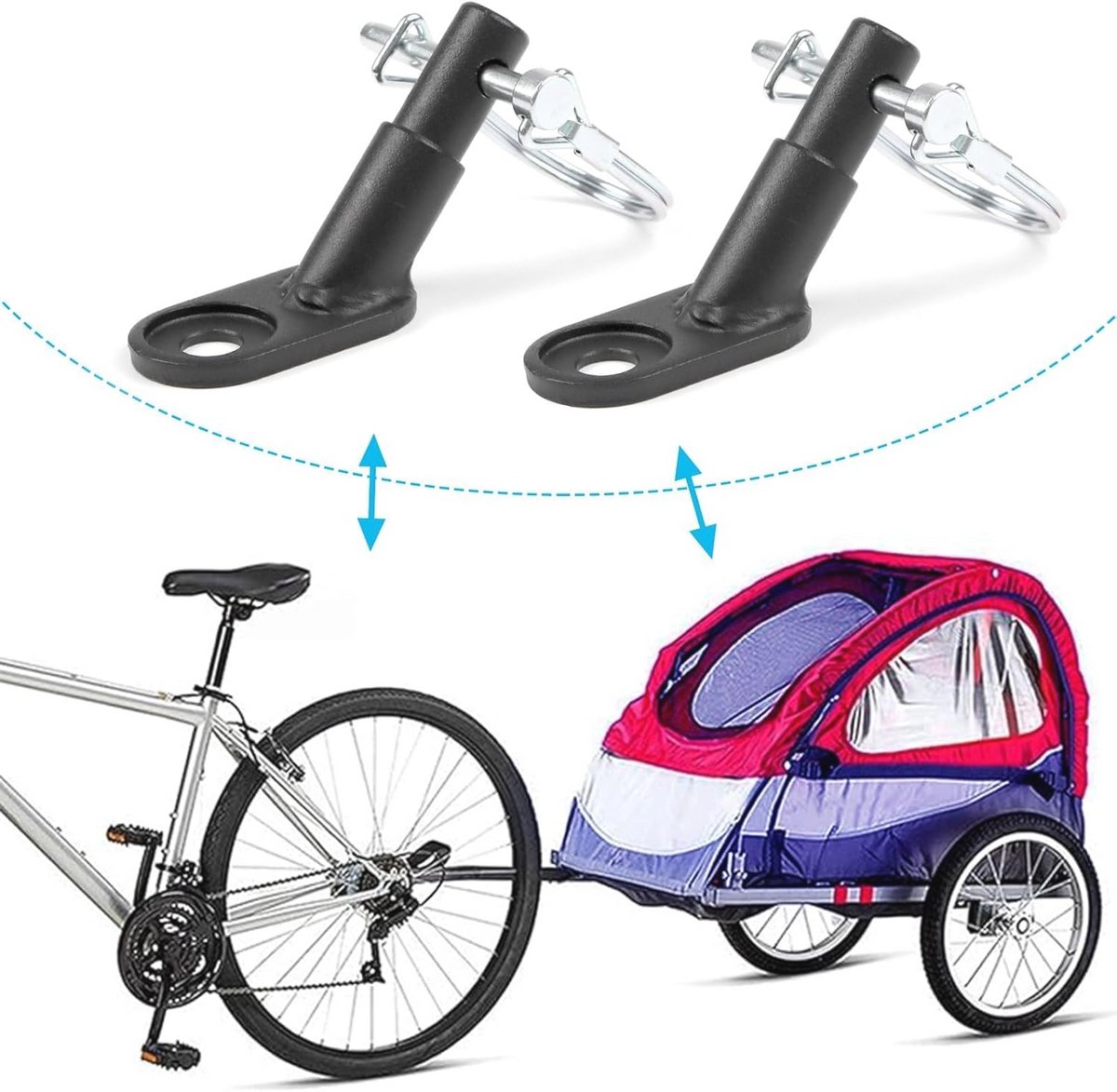 Wat vinden we goed aan de Fietsaanhanger Koppeling Universeel voor Honden- en Kinderaanhalers