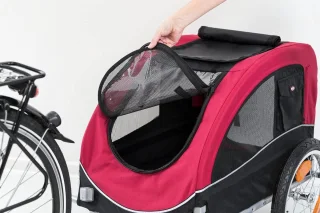 Fietskar 12816 Zwart/Rood