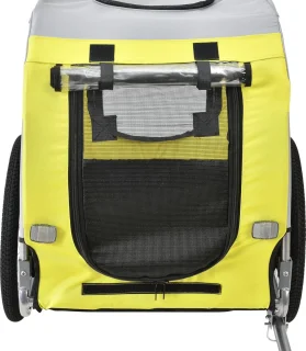 Fietskar 138x71x90 cm 26 kg geel/grijs/zwart