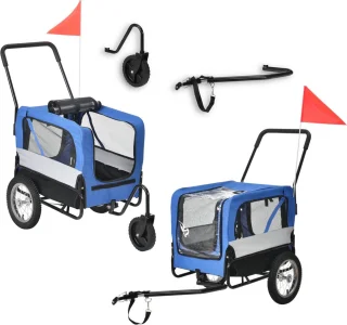 Fietskar Buggy Blauw Zwart 20kg