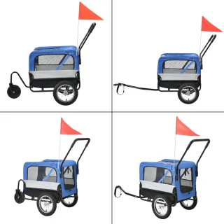 Fietskar Buggy Blauw Zwart 20kg