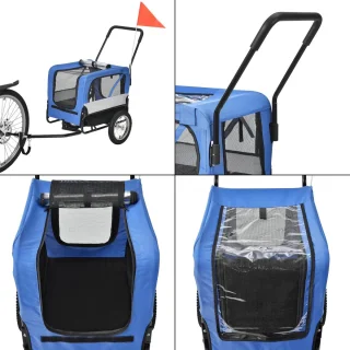 Fietskar Buggy Blauw Zwart 20kg