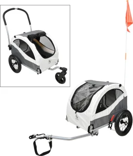 Fietskar Buggy Hond 2-in-1 Tot 15 KG
