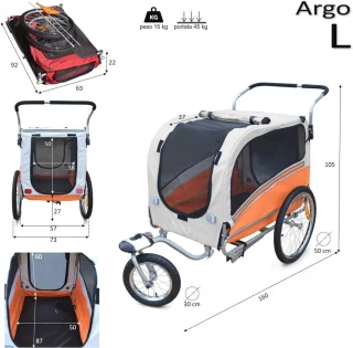 Fietskar en kinderwagen voor huisdieren