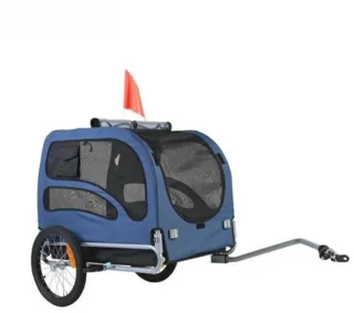 Fietskar Fietsaanhanger Transportaanhanger - Blauw review