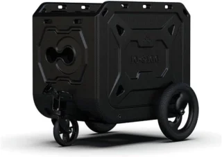 Fietskar huisdier opbergbox 128L zwart
