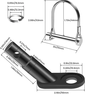 Fietskar Koppeling Trekhaak Adapter voor Hondenaanhanger