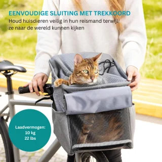 Fietsman Hondenfietsmand voor Elektrische Fiets Kleine Hond