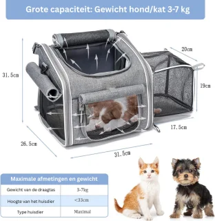 Fietsman Hondenfietsmand voor Kleine Hond Elektrische Fiets
