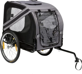 Flamingo Doggy Liner Economy Hondenfietskar Grijs/Zwart