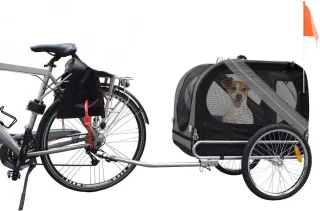 Flamingo Doggy Liner Economy Hondenfietskar Grijs/Zwart