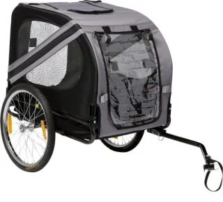 Flamingo Doggy Liner Economy Hondenfietskar Grijs/Zwart