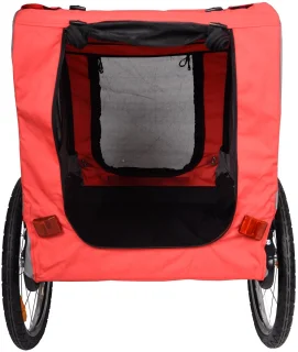 Flamingo Hondenfietskar Opvouwbaar Grijs/Zwart 80x57x64 cm