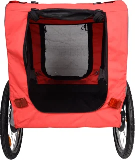 Flamingo Hondenfietskar Rood/Grijs 80x57x64 cm