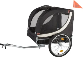 HiPet Hondenfietskar en Buggy L Zwart/Grijs
