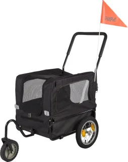 HiPet Hondenfietskar M Zwart/Grijs Max 20 kg