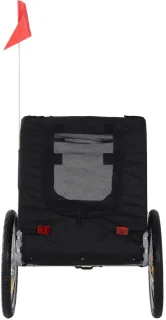Honden Fietskar Wit/Zwart L130xB73xH90 cm
