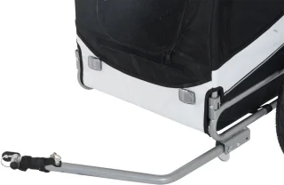 Honden Fietskar Wit/Zwart L130xB73xH90 cm