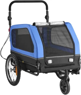 Hondenaanhanger 2-in-1 fietsaanhanger