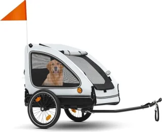 Hondenaanhanger 2-in-1 Hondenkinderwagen en Fietsaanhanger