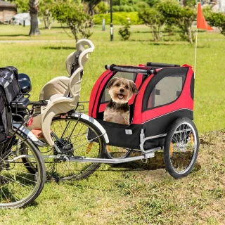 Hondenaanhanger Fiets 40 kg Inklapbaar