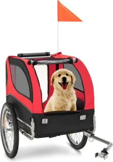 Hondenaanhanger Fiets 40 kg Inklapbaar