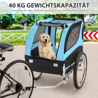 Hondenaanhanger Fiets 40 kg Inklapbaar Voor Kleine en Middelgrote Honden