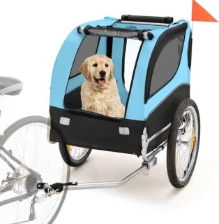 Hondenaanhanger Fiets 40 kg Inklapbaar Voor Kleine en Middelgrote Honden